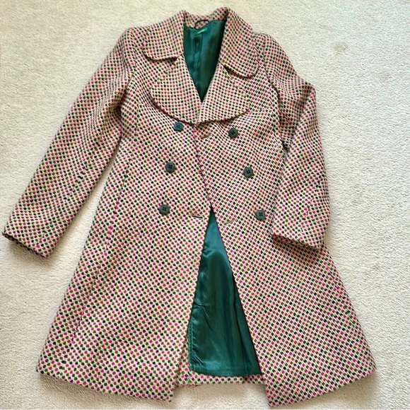 Multi-Color Knee Length Coat by United Colors of Bentton - Picture 2 of 5